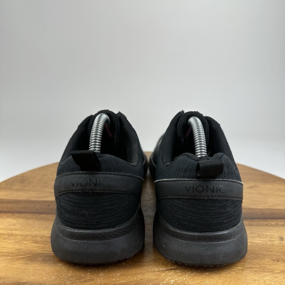 Womens Vionic Kiara Black Athletic Walking Comfort Sneakers Shoes Size 9.5 M GUC - Picture 4 of 9
